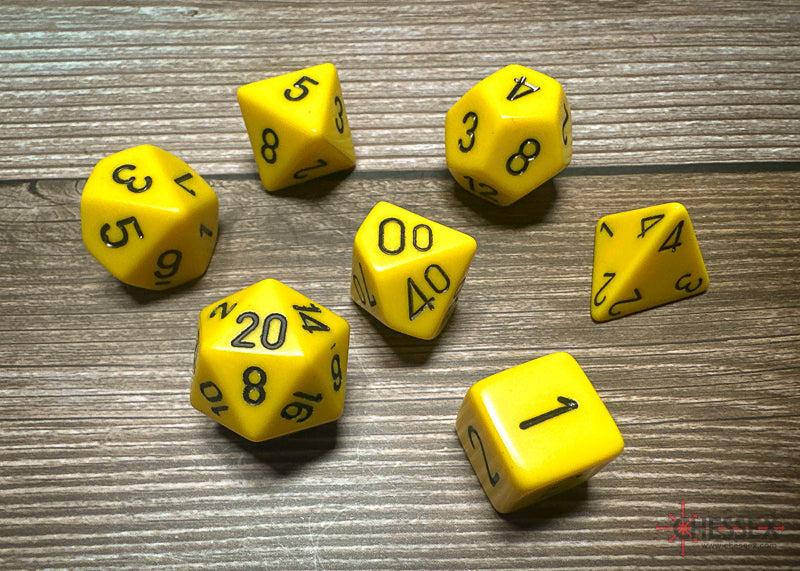 Chessex Polyhedral 7-Die Würfel-Set Opaque - Dunkelblau/Kupfer
