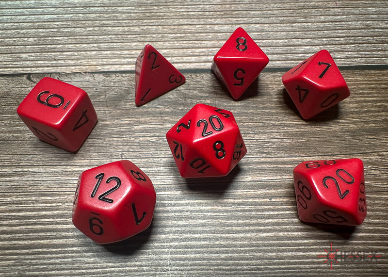 Chessex Polyhedral 7 Die Würfel-Set Gemini Schwarz-Grau/Grün