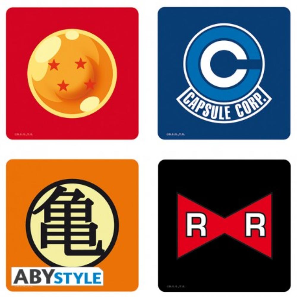 DRAGON BALL - Set 4 Coasters "Symbols"