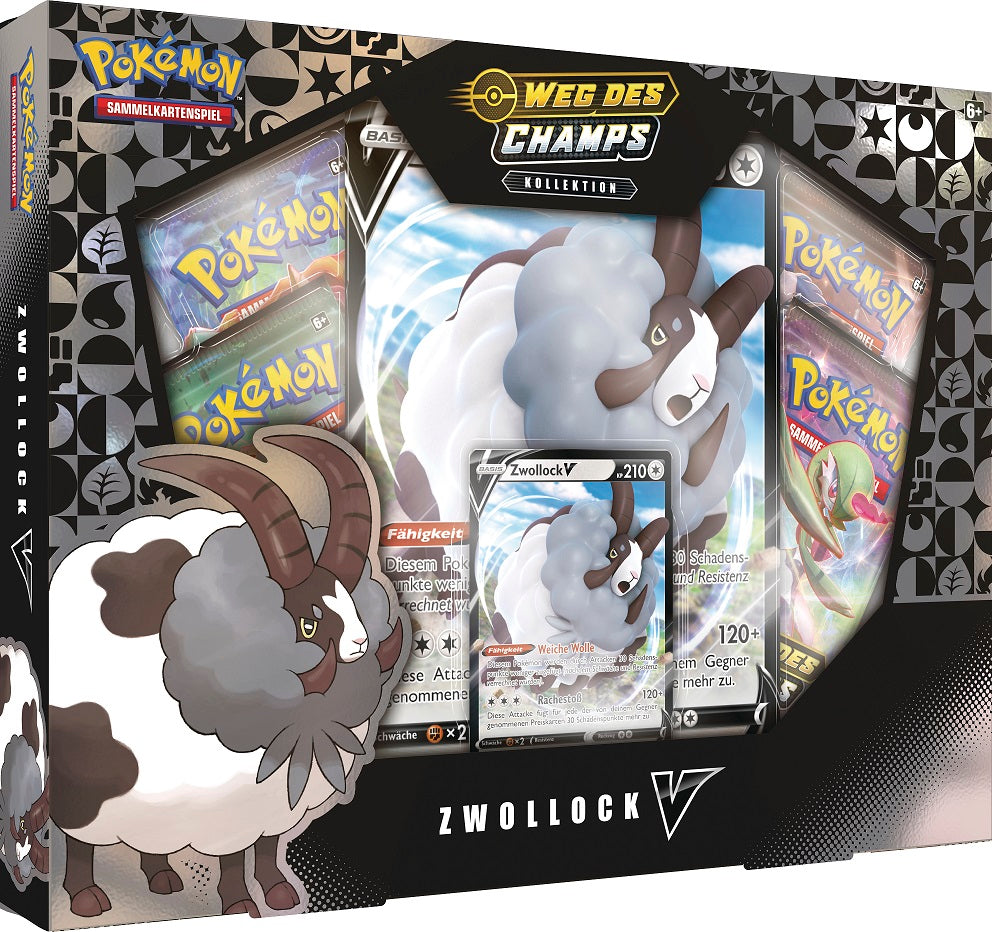 Pokémon SWSH3.5 Weg des Champs - Zwollock V Box deutsch