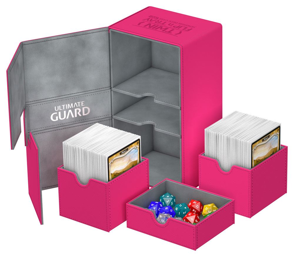 Ultimate Guard Twin Flip'n'Tray 200+ XenoSkin Pink
