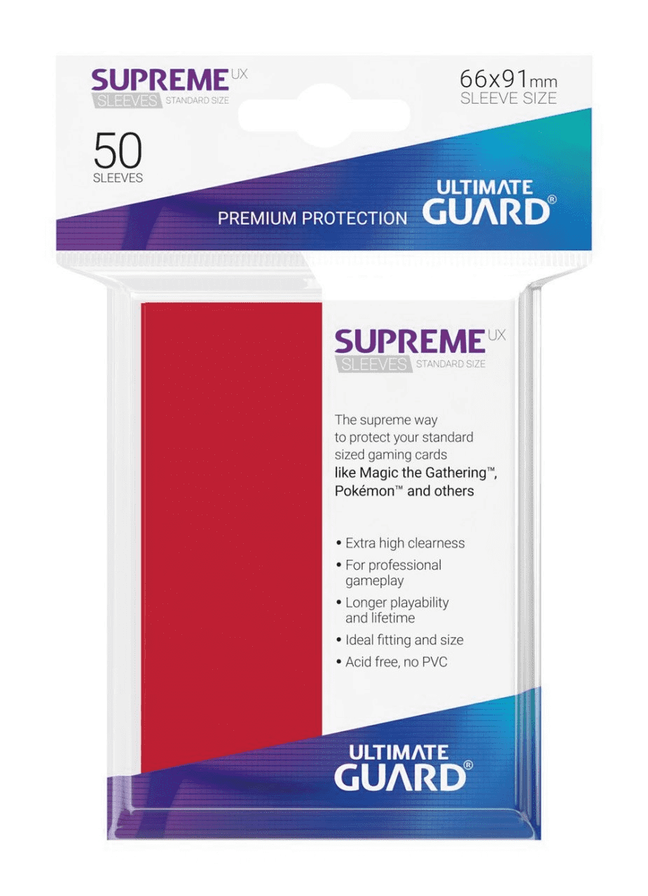 Ultimate Guard Supreme UX Sleeves Standardgröße Red (50)