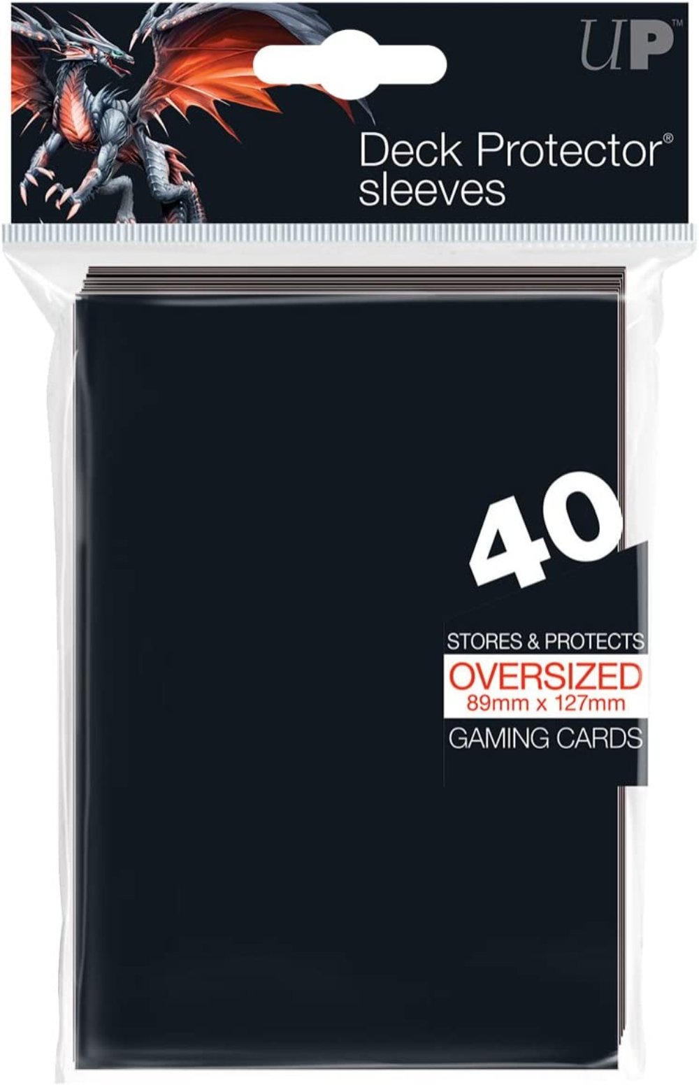 Ultra Pro - Oversized Top Loading Sleeves- Schwarz (40)