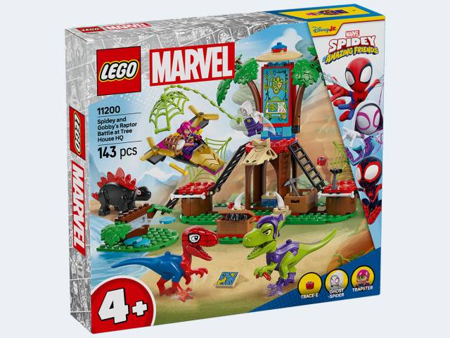 LEGO 4+ Spidey Showdown am Baumhaus Spidey-Rex vs