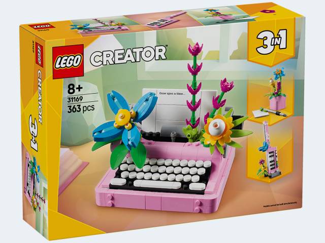 LEGO Creator Schreibmaschine mit Blumen
