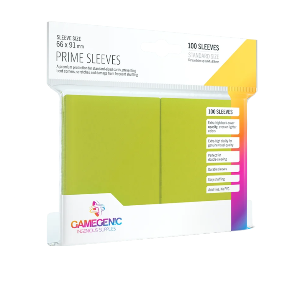 Gamegenic - Prime Sleeves Standard Size (100) Hellgrün