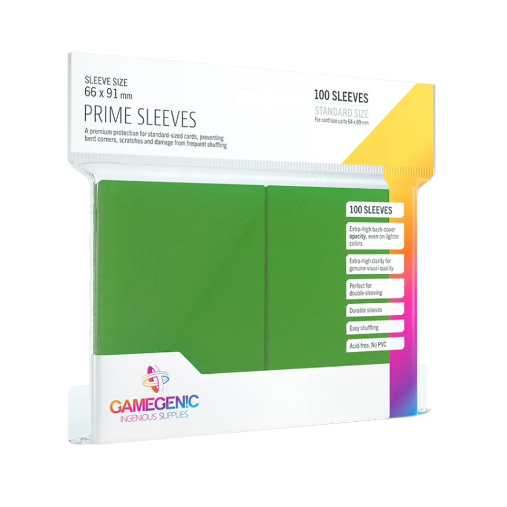 Gamegenic - Prime Sleeves Standard Size (100) Grün