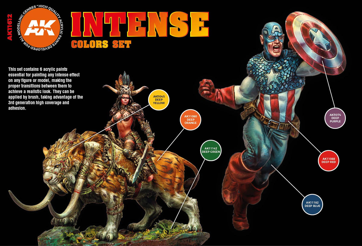 AK Interactive 3GEN Intense Colors Set