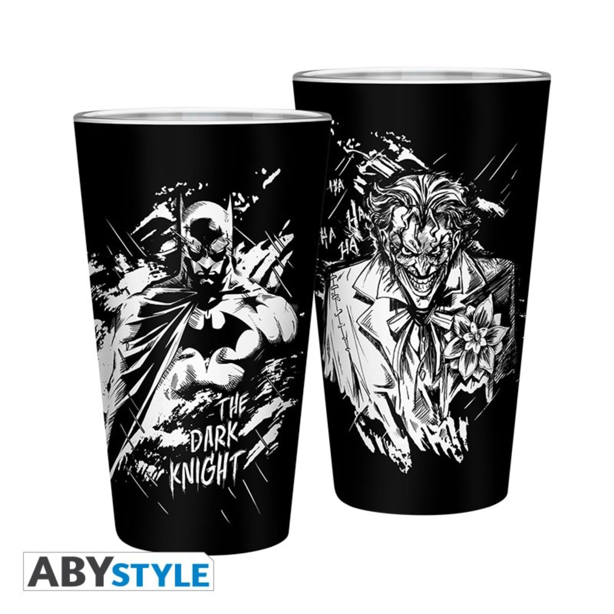 Dc Comics Large Glass 400ml Batman & Joker