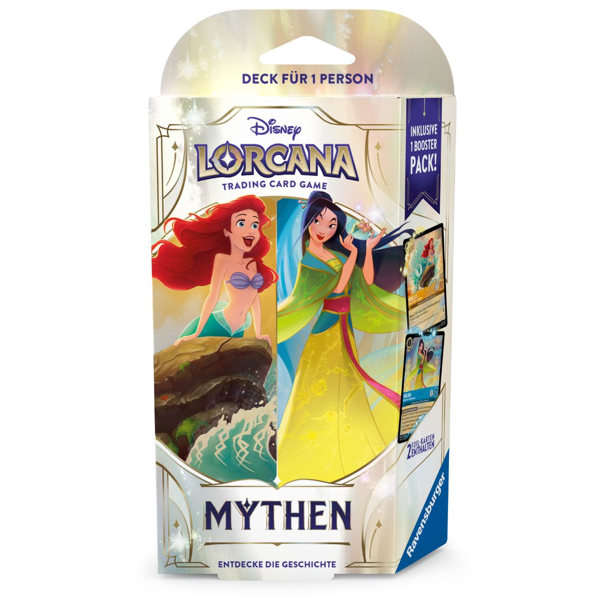 Disney Lorcana Mythen Starter Deck Arielle & Mulan Deutsch