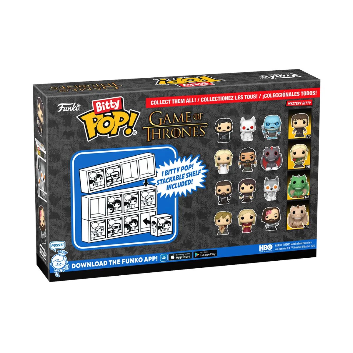 Funky Bitty POP! Game of Thrones Jon Snow pk4