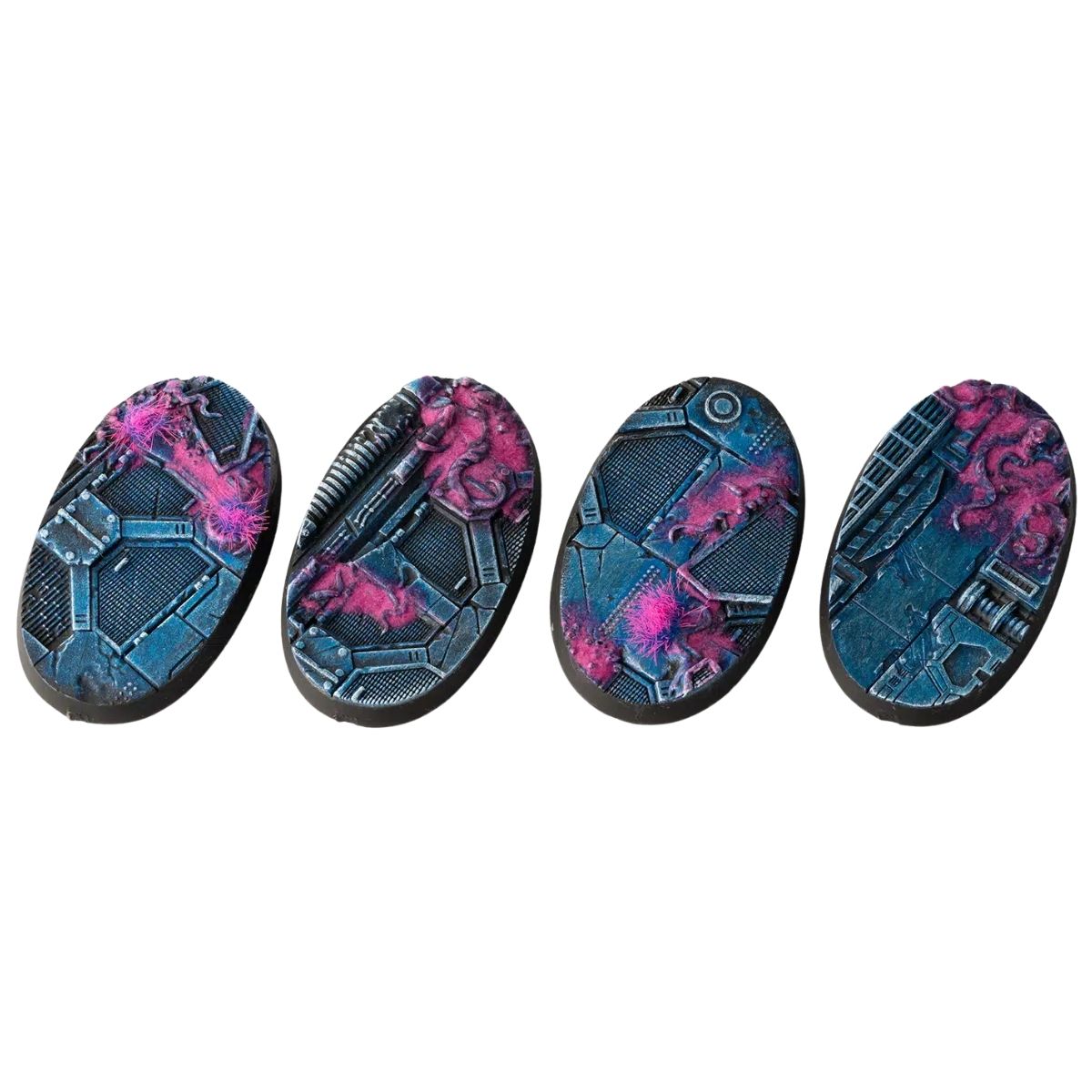 Gamers Grass Alien Infestation Bases, Oval 60mm (x4)