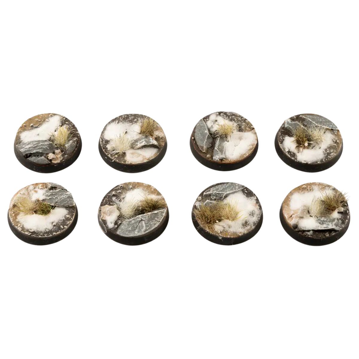 Gamers Grass Winter Bases, Round 28mm (x8)