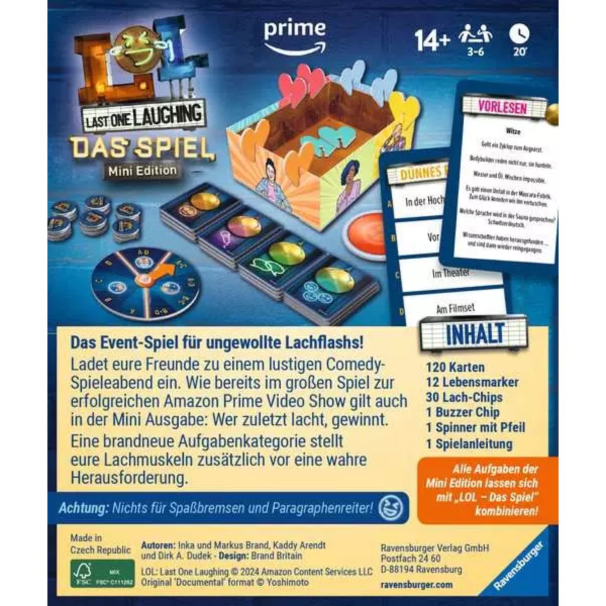 Last One Laughing Das Spiel Mini Edition