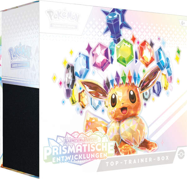 Pokémon Karmesin & Purpur Prismatische Entwicklungen Top-Trainer Box Deutsch