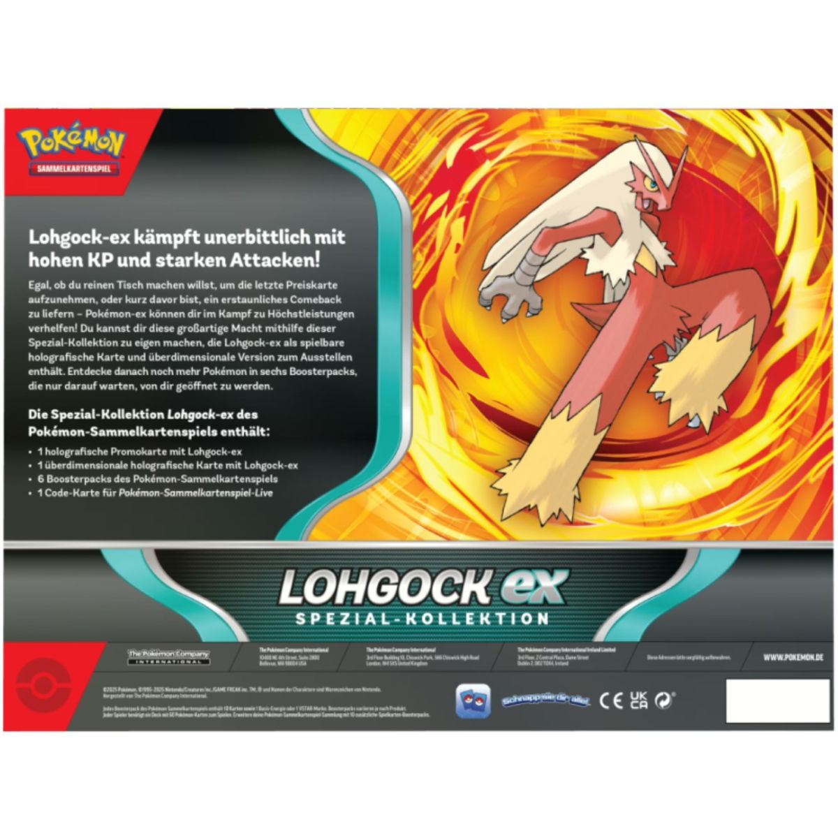 Pokémon Lohgock ex Spezial-Kollektion Deutsch