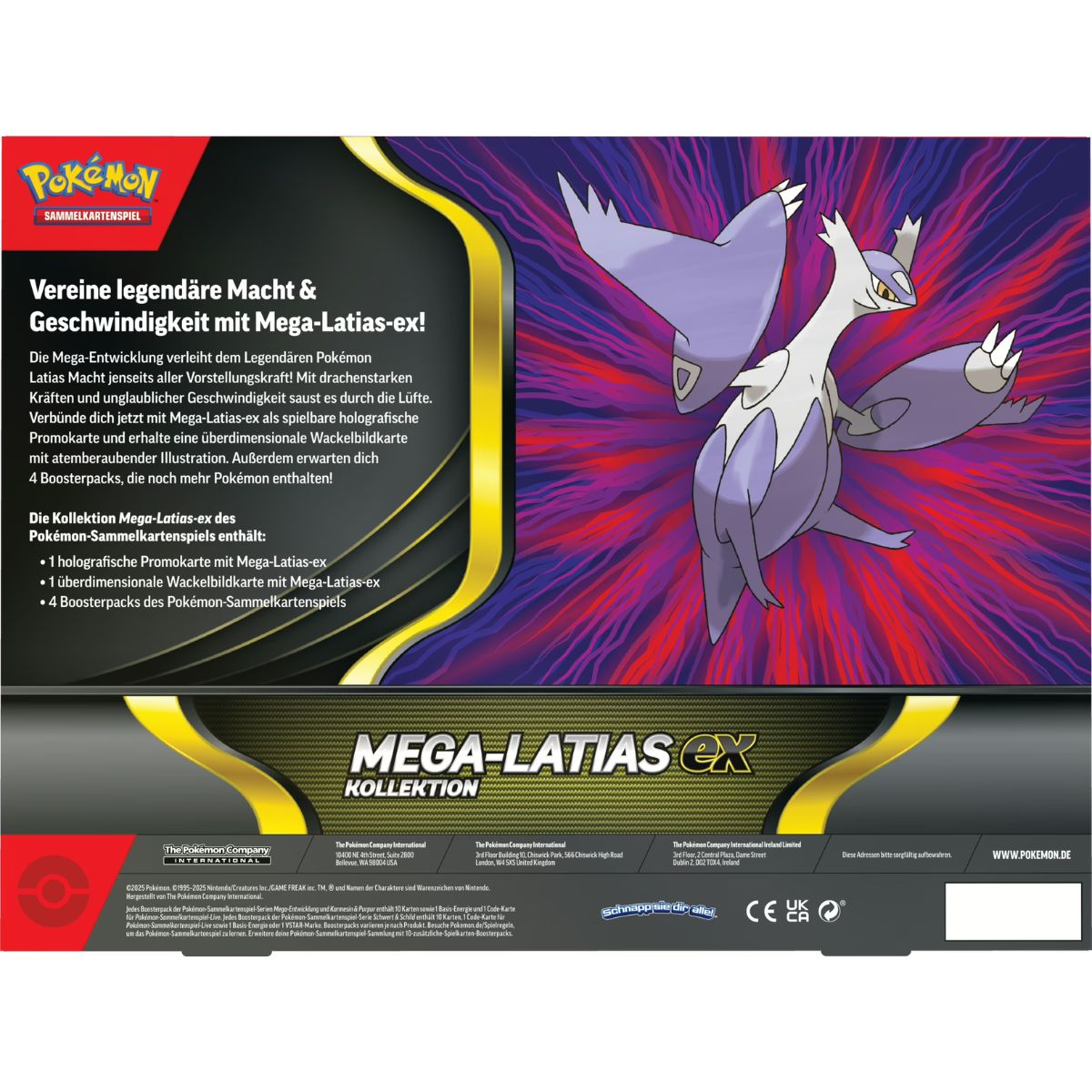 Pokémon Mega-Latias-ex Kollektion Deutsch