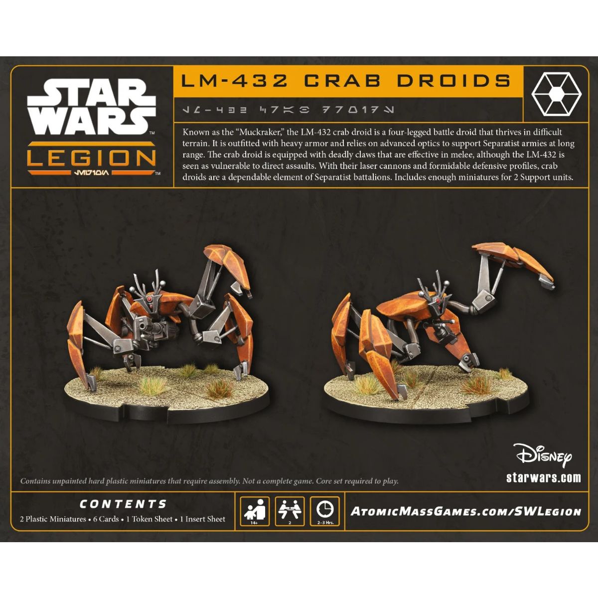 Star Wars Legion LM-432 Crab Droids