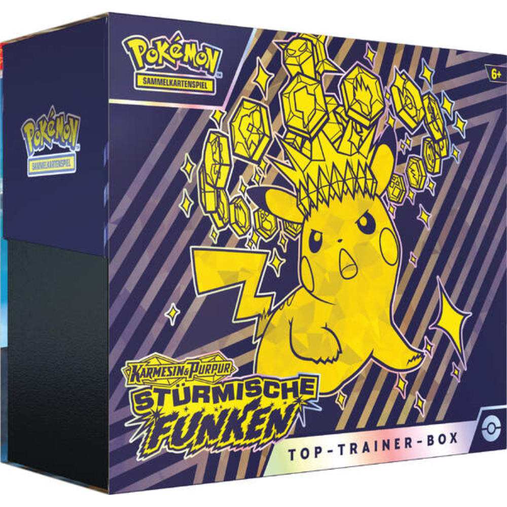 Pokémon - Karmesin & Purpur Stürmische Funken Top Trainer Box - DE