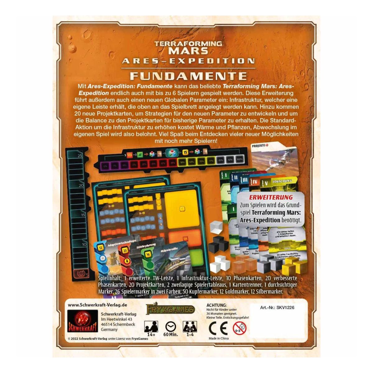 Terraforming Mars Arex-Expedition: Fundamente
