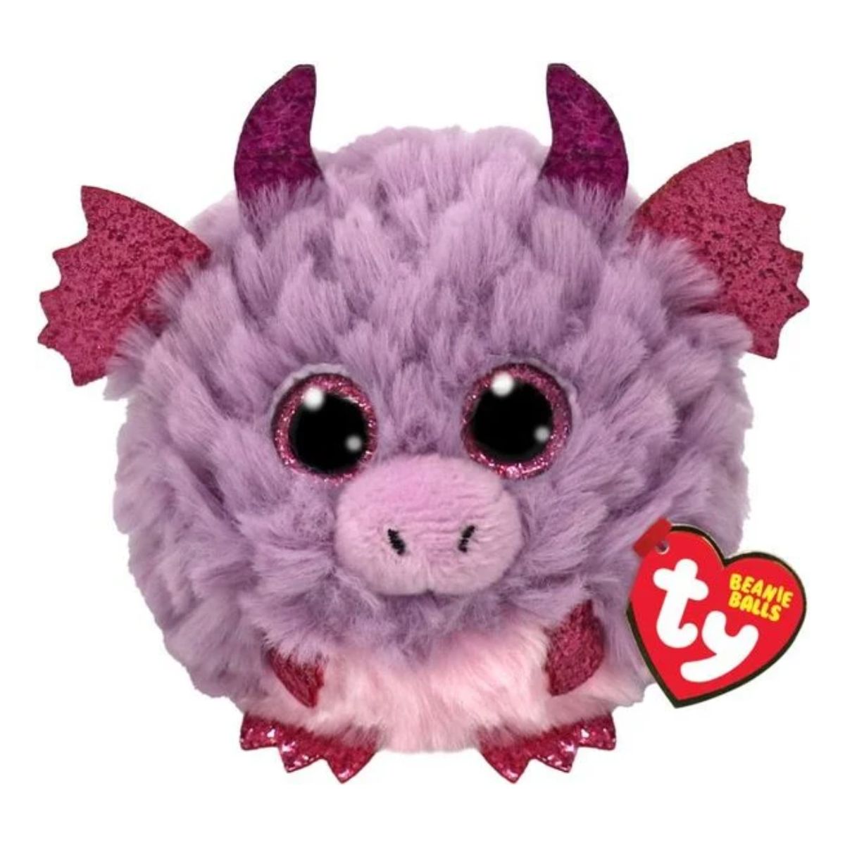 Ty Puffies Drache Spark lila (10 cm)