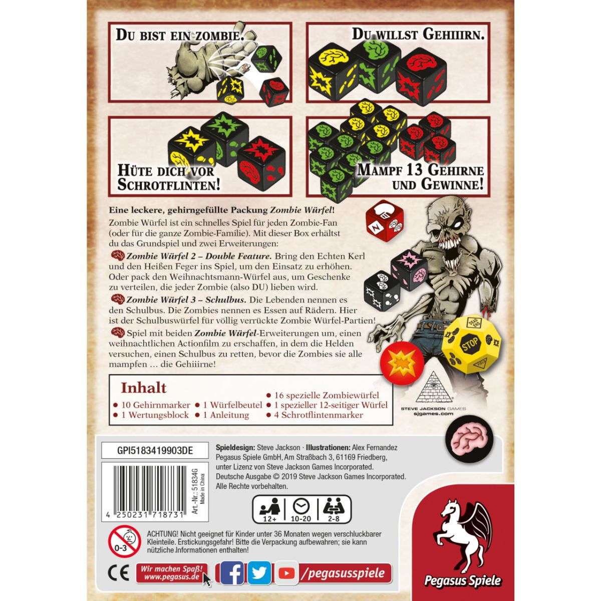Zombie Würfel - Die Horde