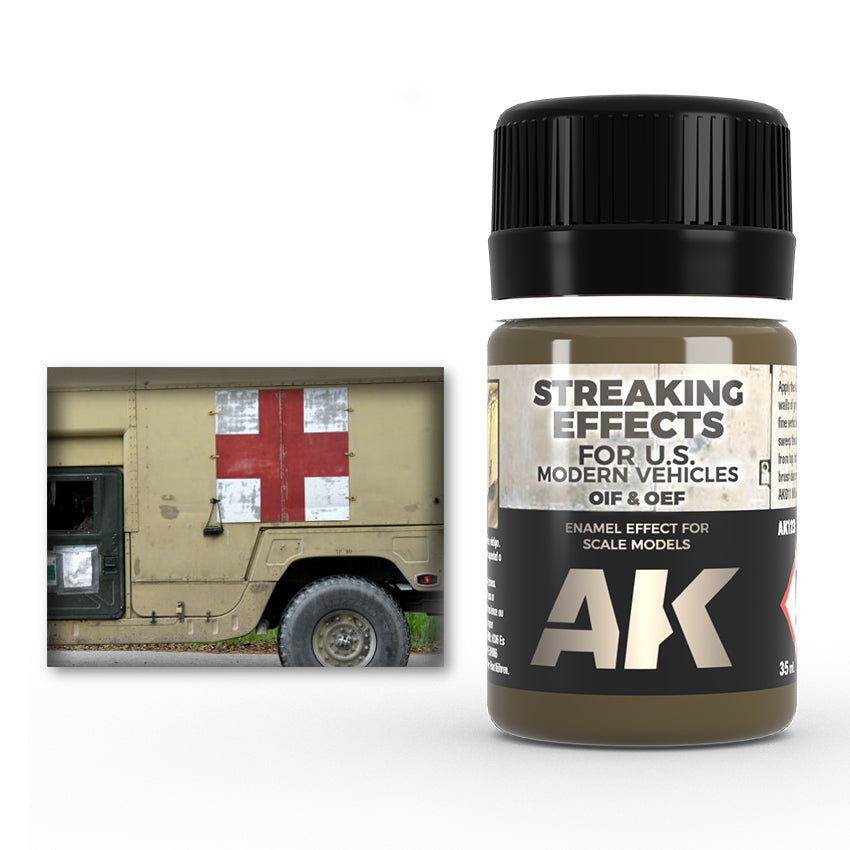 AK Interactive Enamel Effects OIF & OEF US Vehicles Streaking Effects