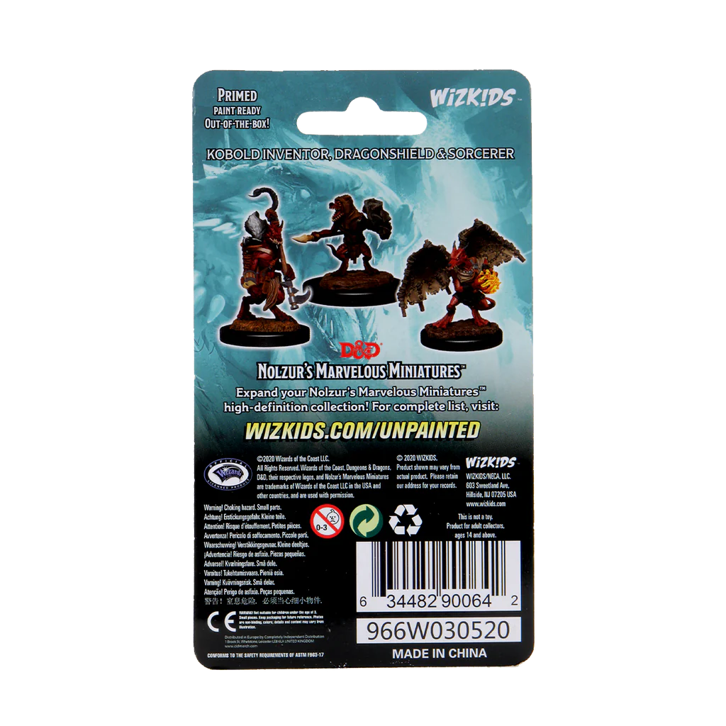 D&D Nolzur's Marvelous Miniatures - Kobold Inventor, Dragonshield & Sorcerer