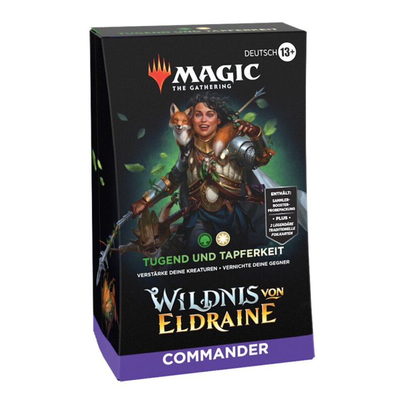Magic: The Gathering Wildnis von Eldraine Commander Deck Tugend und Tapferkeit Deutsch