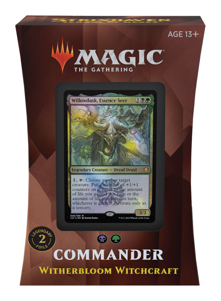 Strixhaven: School of Mages - Commander-Deck - Whitherbloom Witchcraft - englisch