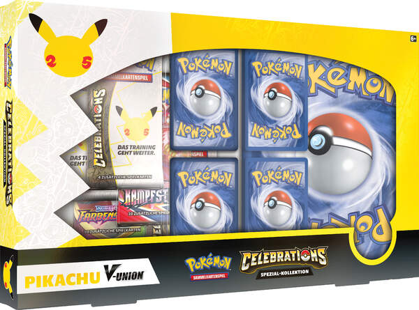 Pokémon Celebrations V-Union-Box - Pikachu V-Union - deutsch