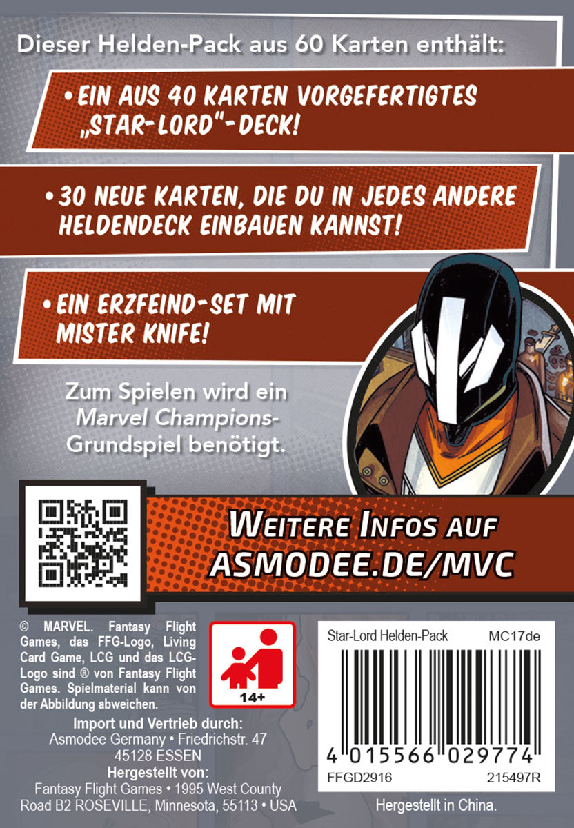 Marvel Champions: Das Kartenspiel – Star-Lord - DE