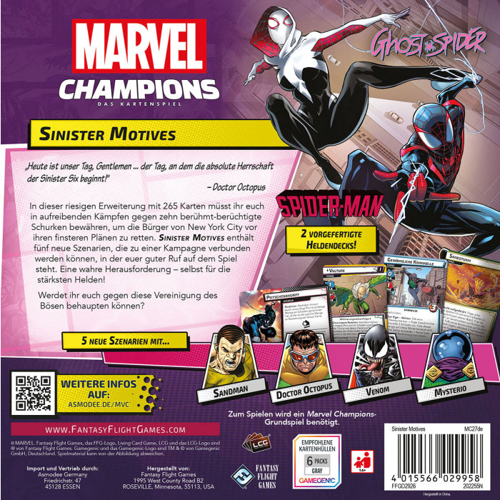 Marvel Champions: Das Kartenspiel – Sinister Motives - DE