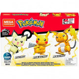 MATTEL Mega Construx Pokémon Trio (Pichu, Pikachu, Raichu)