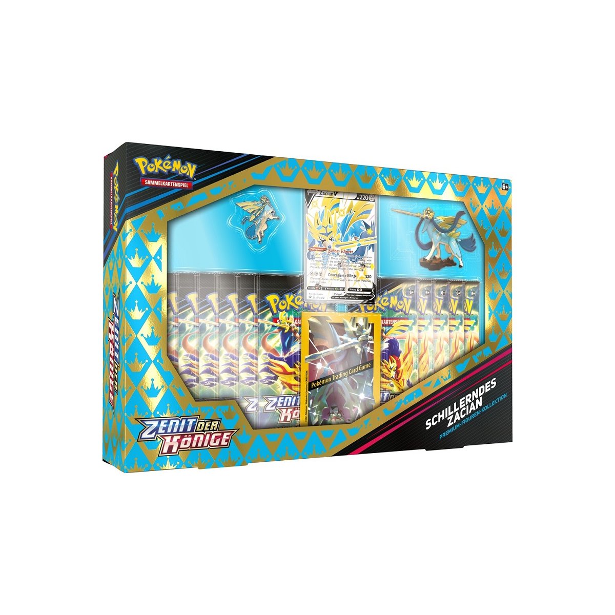 Pokémon Schwert und Schild Zenit der Könige - Schillerndes Zacian Premium-Figuren-Kollektion - deutsch