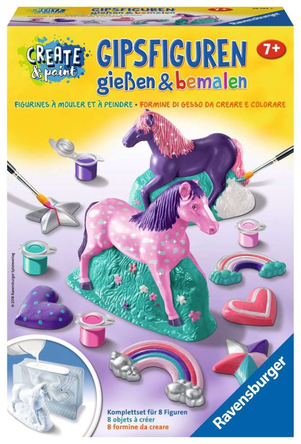 Gipsfiguren gießen & bemalen - Fantasy Horse
