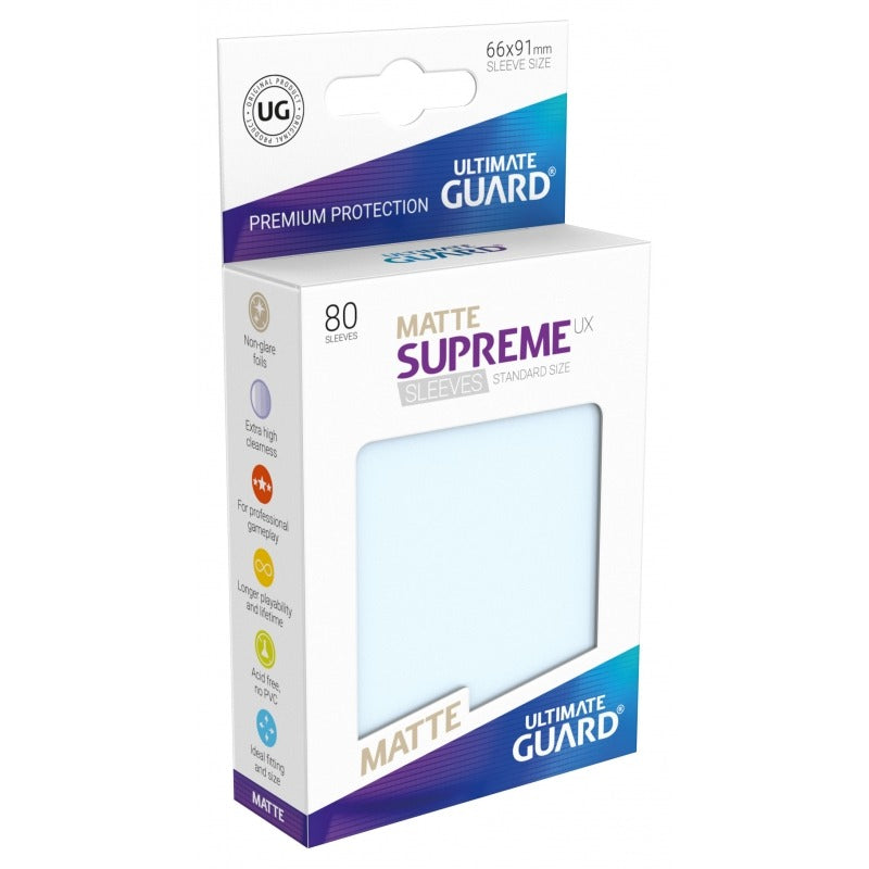 Ultimate Guard Supreme UX Sleeves Standardgröße Matt Transparent (80)