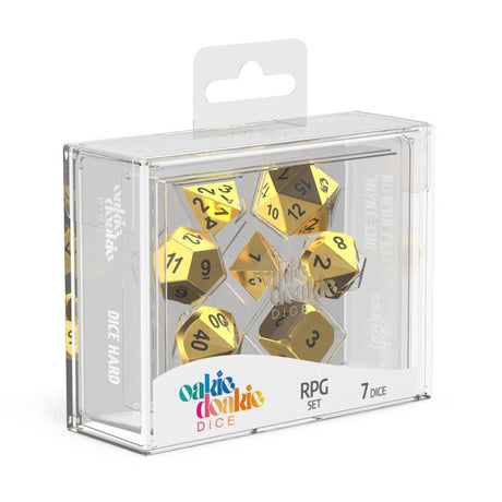 Oakie Doakie Dice Würfel RPG-Set Metal Dice - Aurym (7)