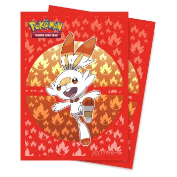 Ultra Pro - Deck Protector Sleeves - Pokemon Sword and Shield Galar Starters Scorbunny (65 Sleeves)