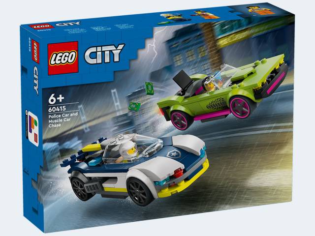 LEGO City Verfolgungsjagd mit Polizeiauto und Musc
