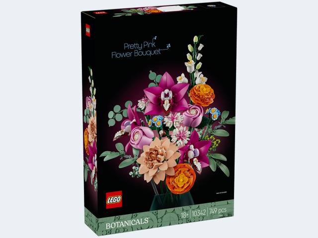 LEGO Botanicals schöner rosa Blumenstrauß