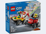 LEGO City Pizzalieferwagen vs Löschauto