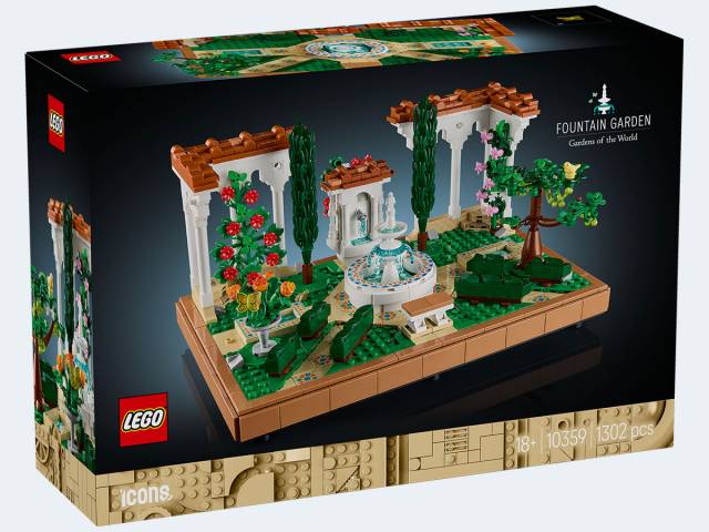 LEGO Icons Springbrunnengarten