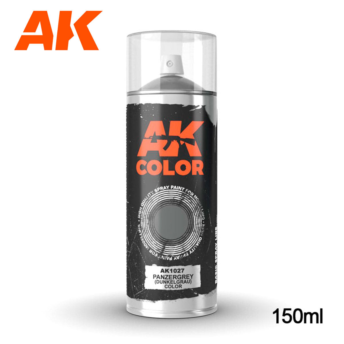 AK Interactive Panzergrey (Dunkelgrau) color - Spray 150 ml