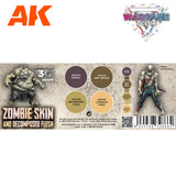 AK Interactive Wargame Color Set. Zombie Skin.