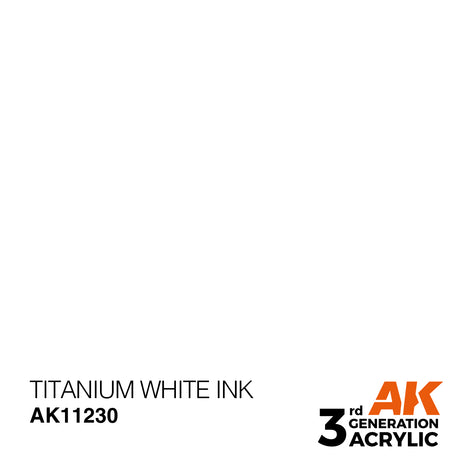 AK Interactive 3GEN Titanium White INK 17ml