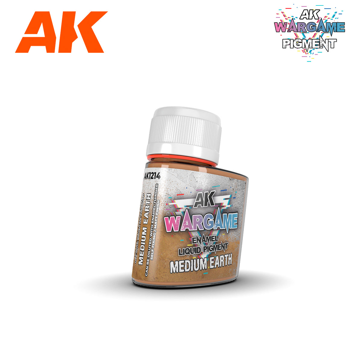 AK Interactive Liquid Pigments Medium Earth