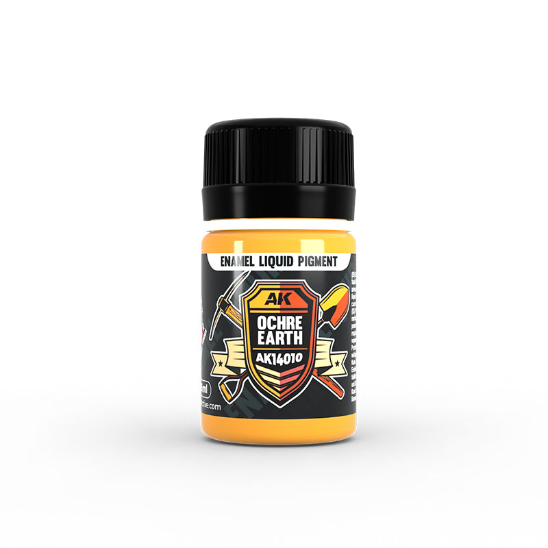AK Interactive Enamel Liquid Pigments Ochre Earth