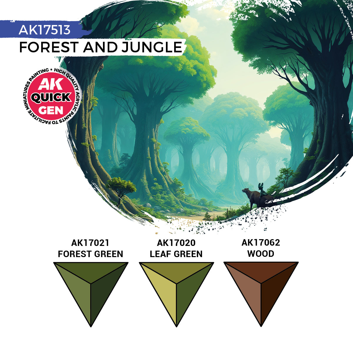 AK Interactive QUICK GEN Forest & Jungle Set