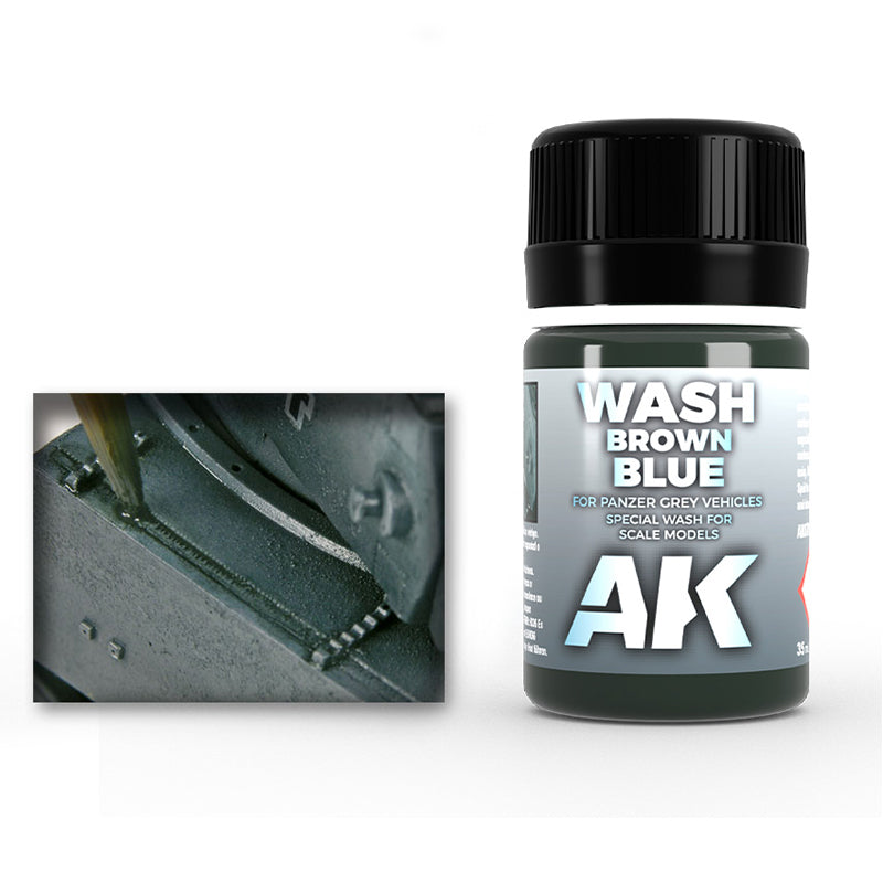 AK Interactive Enamel Effects Wash for Panzer Grey